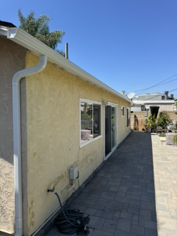 Clean new gutter installation