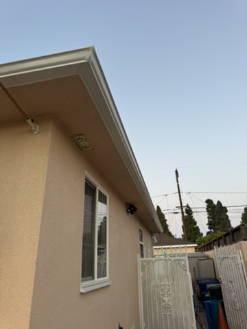 New fascia and gutter installed