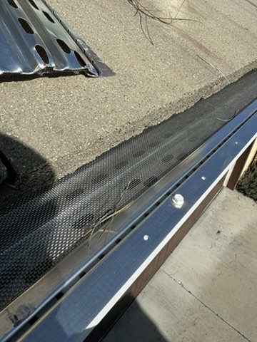 Clean gutter guard installation