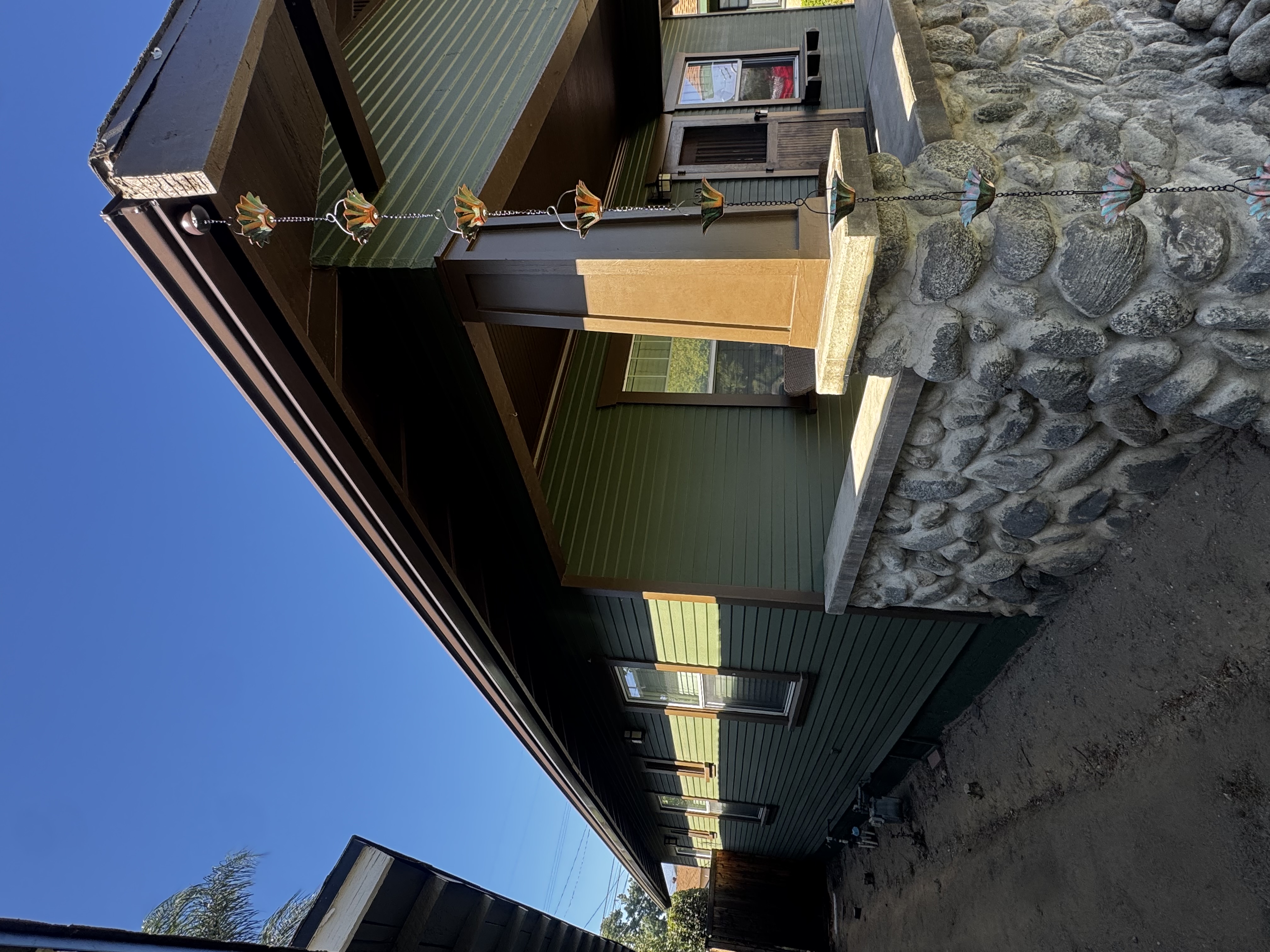 Fire-hardened gutter installation on hillside home in Orange County