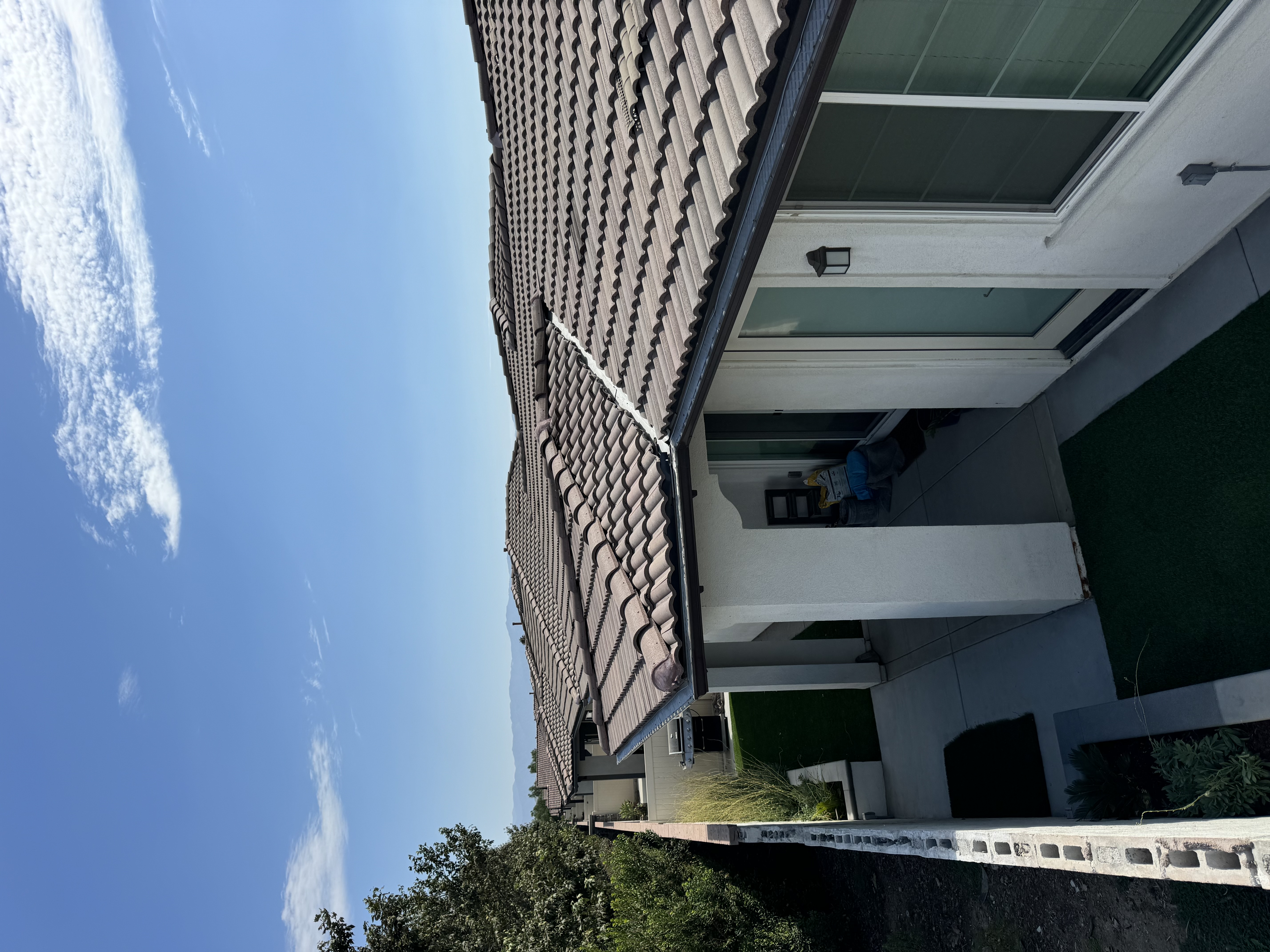Completed concrete S-tile roof installation Orange County