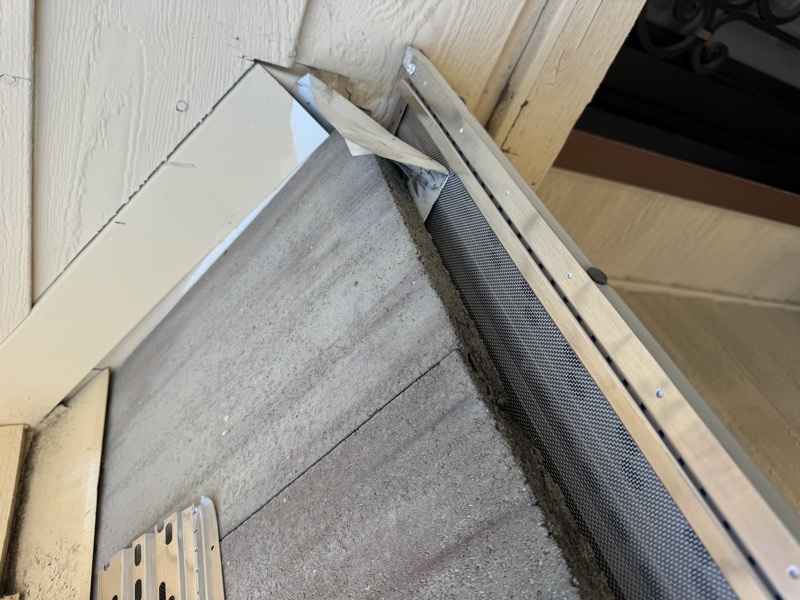 Micro-mesh gutter guard detail — Coastal Gutter & Construction